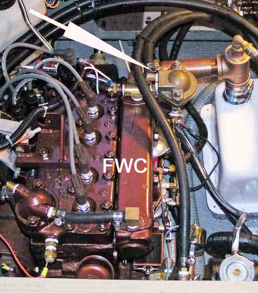 (Thermostat Installed on a Catalina 30, Transmission End of A4)